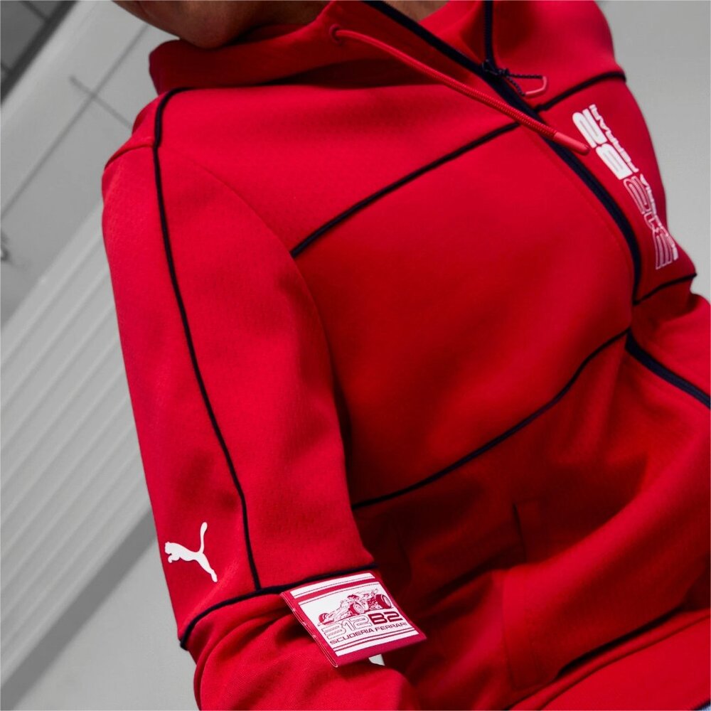 Puma Ferrari Race Hooded Sweat Jacket Zip Up 312 B2 Formula 1 Medium *NWT* - Picture 9 of 10